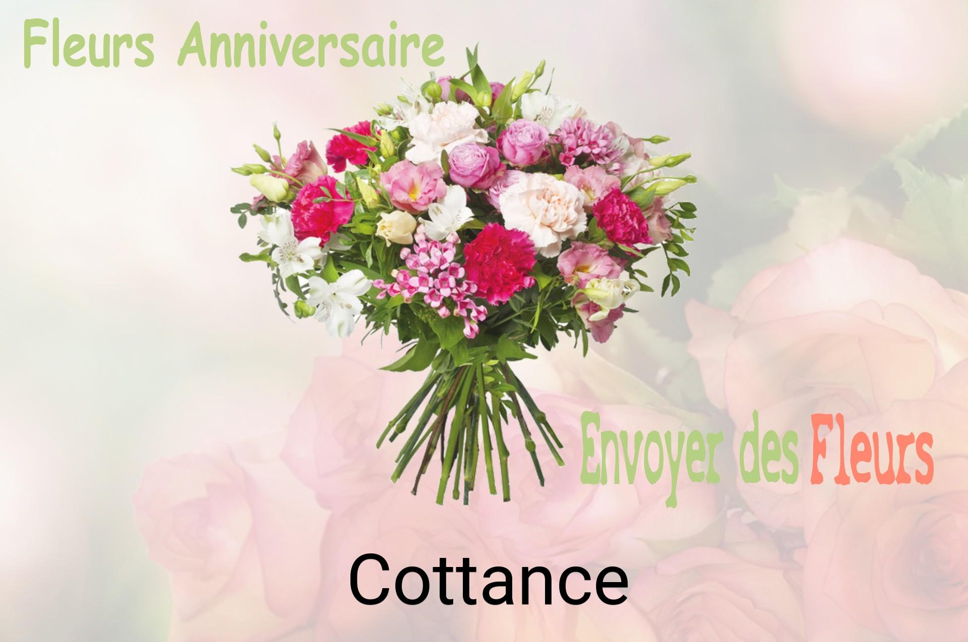 Bouquet de fleurs d’anniversaire livré à Cottance