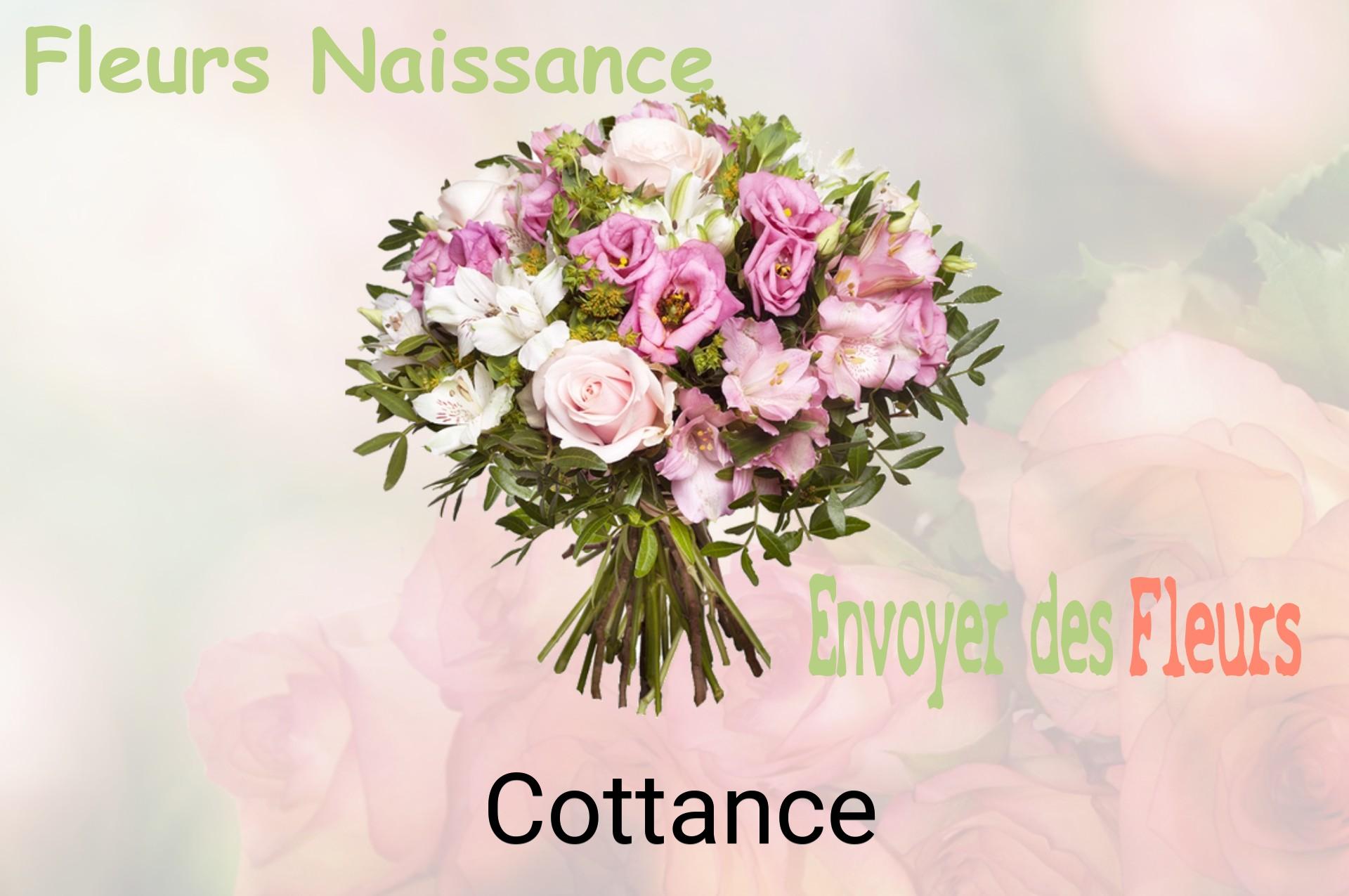 Bouquet de fleurs de naissance livré à Cottance